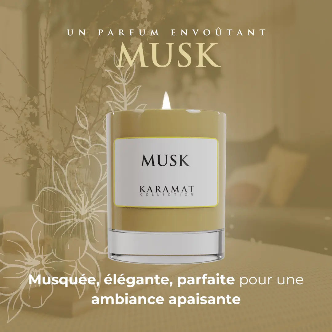 Bougie Parfumée Musk – Subtilité Musquée