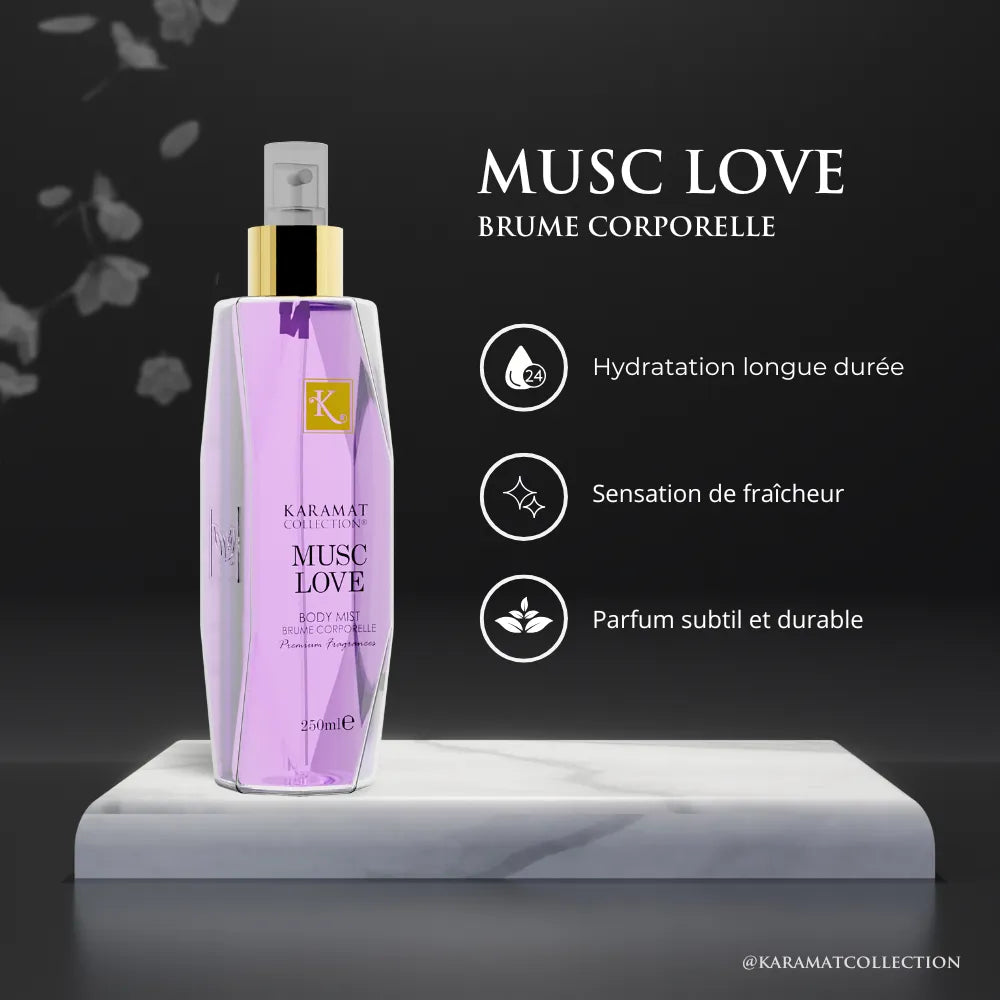 MUSC LOVE Brume Corporelle 250ml