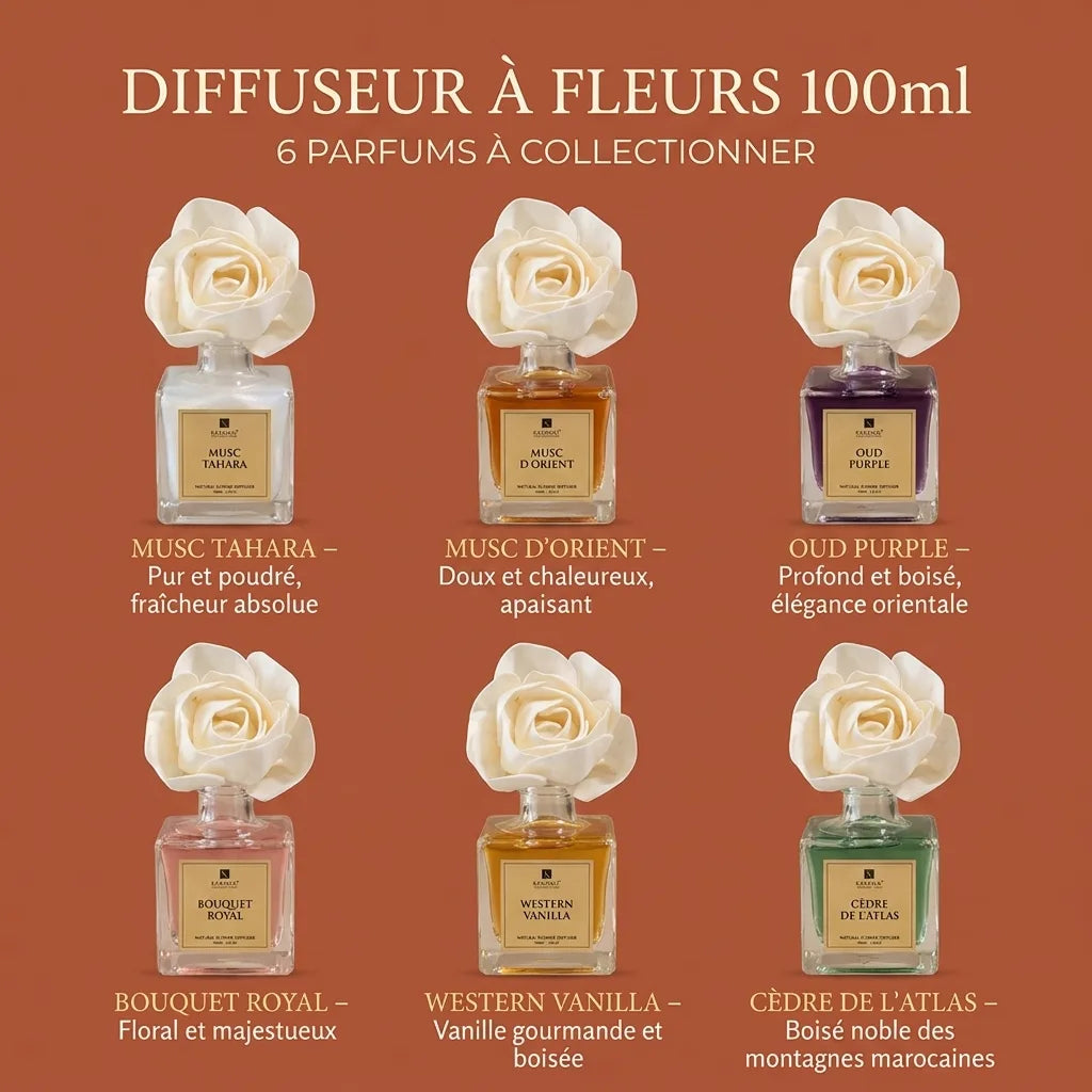 DIFFUSEUR À FLEURS 100ml – Parfum d'Ambiance Oriental